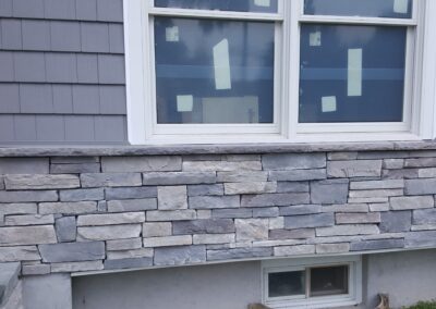 house reface in cultural stone